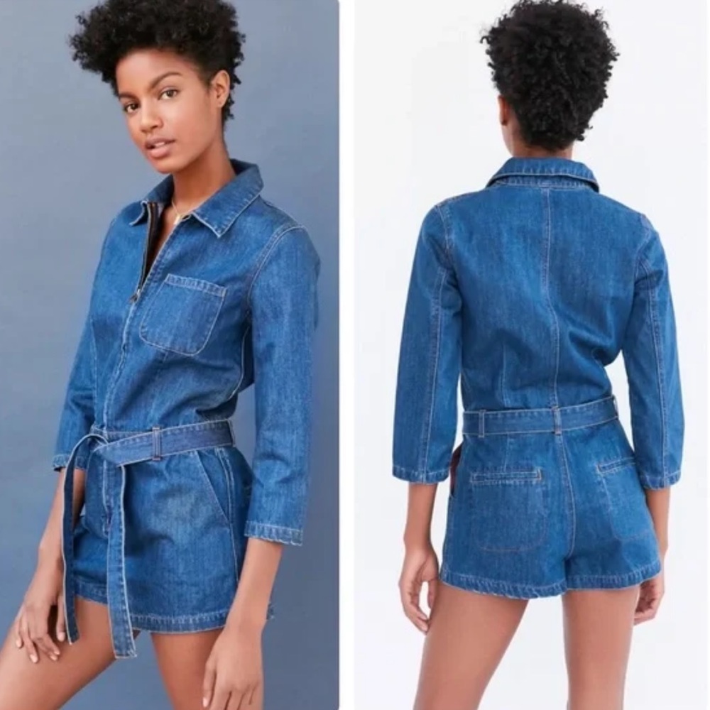 Free people denim romper